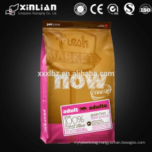 laminated plastic cat food bag with zipper/box pouch pet food bag